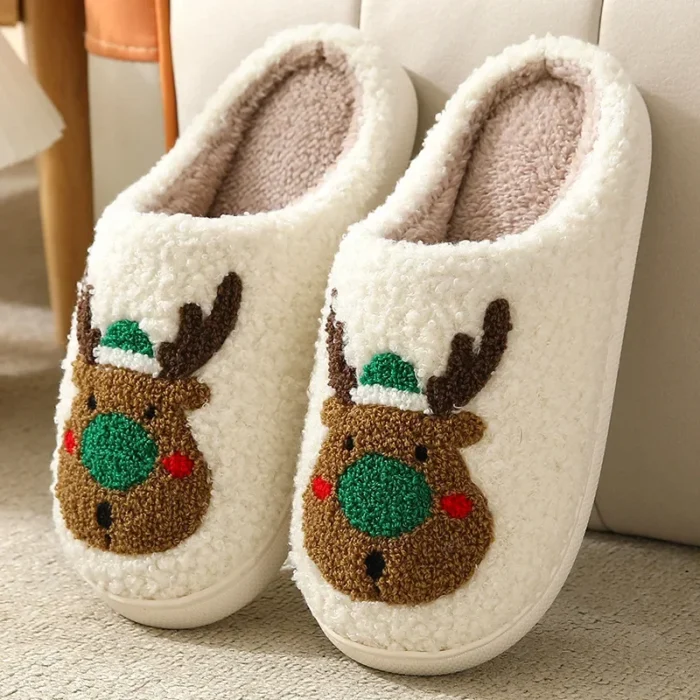 Funny Warm Home Slippers | Fluffy Fur Plush Footwear