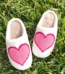 Heart-Themed Fluffy Slippers Perfect Birthday or Mother’s Day Gift
