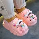 Home Warm Baby Cotton Furry Slippers Shoes