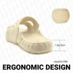 Unisex Anti-Slip Cushioned Slippers | EVA Thick Soft Slides for Indoor and Outdoor Use