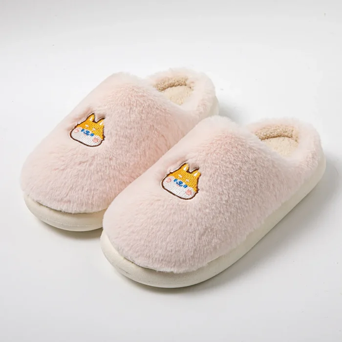 Women's Fluffy Fur Winter Slippers | Plush Warm Soft Cotton Footwear