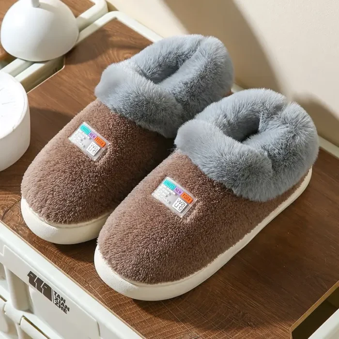 Comfort Faux Fur Winter Warm Shoes - Indoor Slippers with Soft Plush