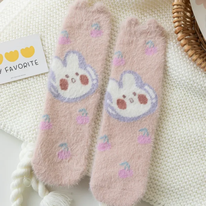 Cozy Warm Anime Character Socks - Perfect for Fans and Winter Comfort