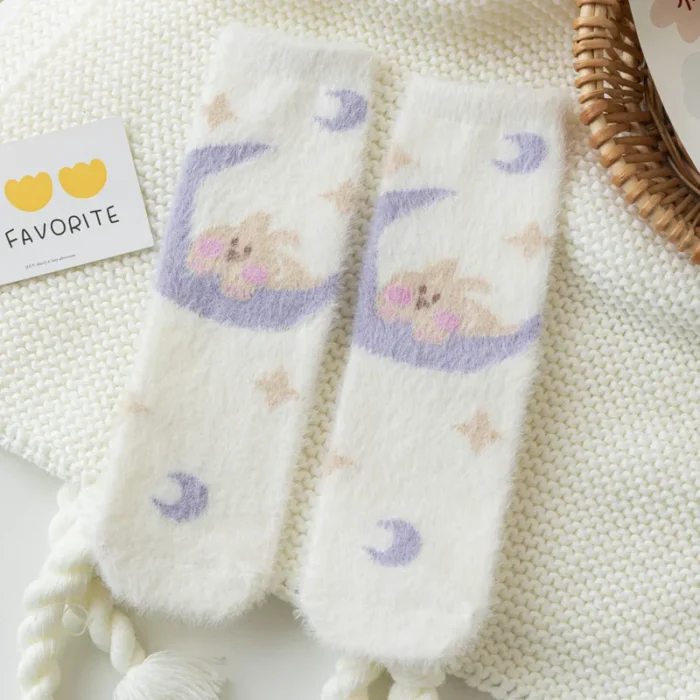 Cozy Warm Anime Character Socks - Perfect for Fans and Winter Comfort