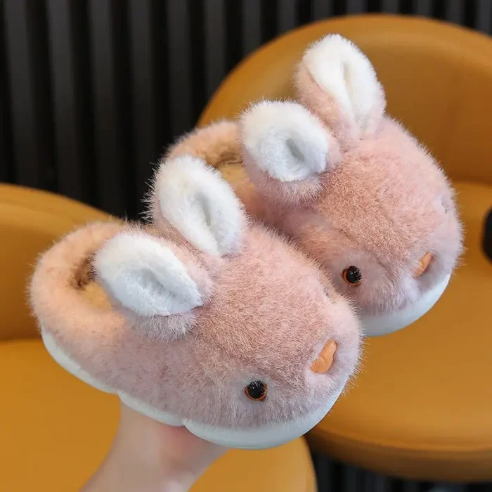Cute Rabbit Cotton Home Slippers for Boys and Baby Girls
