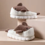 "Cute Whale Designer Slippers - Women's Fluffy Slides