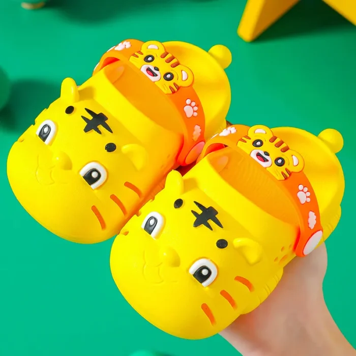 Designer Baby Tiger Cartoon Slippers - Cute Home Slippers for Kids