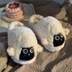 Plush Fleece Flat Slippers - Sweet Thick-Soled Indoor Cotton Slippers
