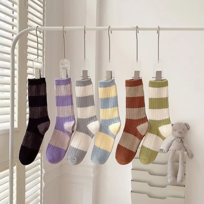 Striped Color Socks - Vibrant and Stylish Accessories for Your Wardrobe
