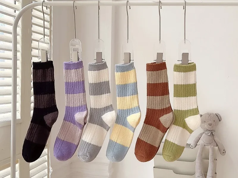 Striped Color Socks - Vibrant and Stylish Accessories for Your Wardrobe