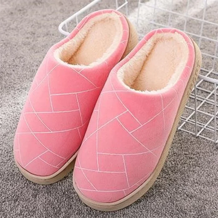 Warm Cotton Slippers - Soft House Shoes for Winter