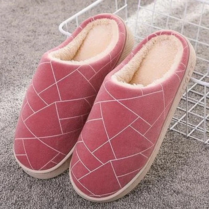 Warm Cotton Slippers - Soft House Shoes for Winter