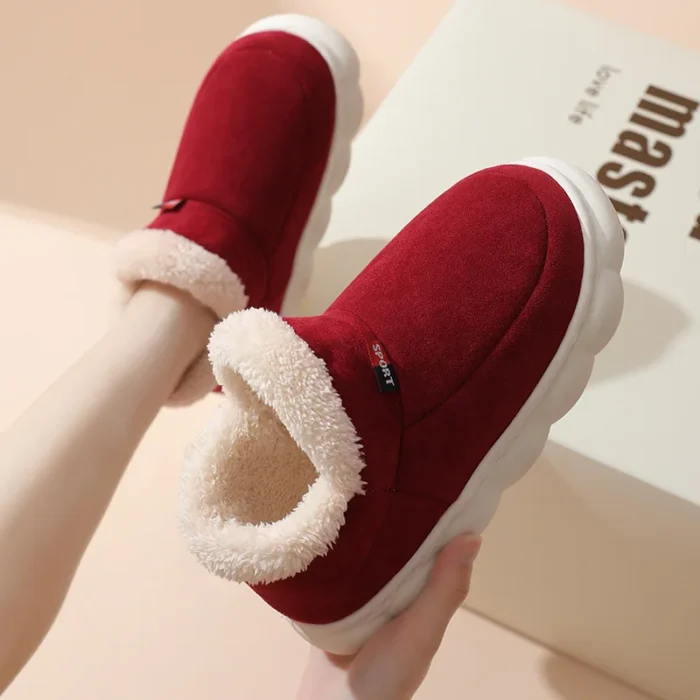 Winter Warm Fur Slippers - Luxury Faux Suede Plush