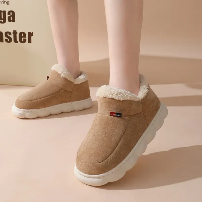 Winter Warm Fur Slippers - Luxury Faux Suede Plush