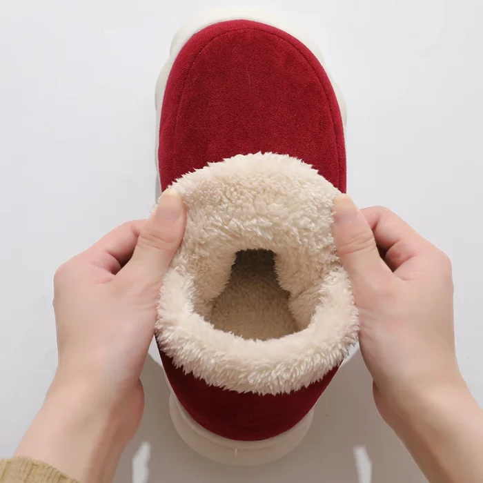 Winter Warm Fur Slippers - Luxury Faux Suede Plush