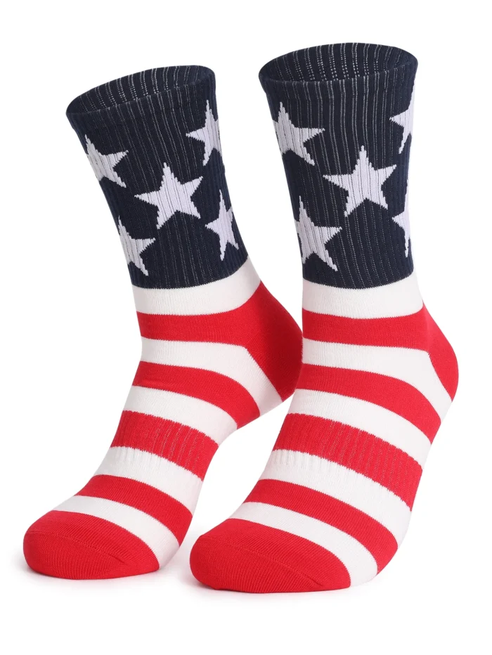 2021 Fall/Winter American Flag Cotton Socks - Perfect Independence Day Gift for Men & Women
