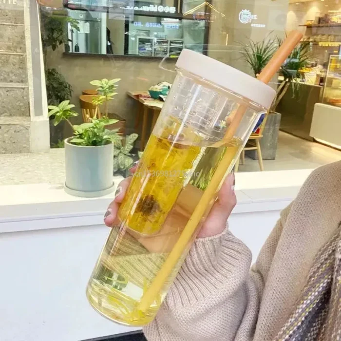 700ML Folding Straw Water Bottle: Stylish, Functional, and Eco-Friendly!