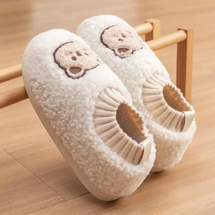 Adorable Cartoon Cotton Slippers for Couples