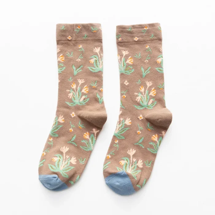 Artistic Feet: Van Gogh Inspired Combed Cotton Socks