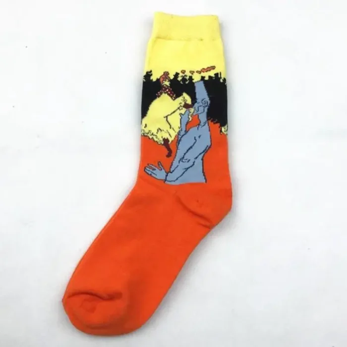 Artistic Van Gogh-Inspired Retro Oil Painting Socks
