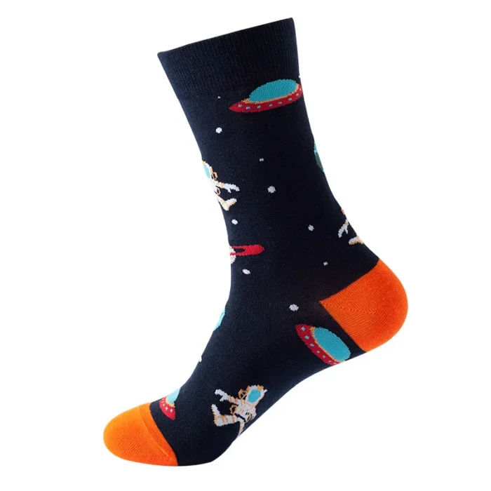 Astronaut & Alien Fashion Socks - Unisex Cotton Comfort