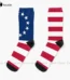 ​​​​​​Betsy Ross Old Glory American Flag Socks - Customizable Unisex Adult Socks, Perfect Holiday Gift