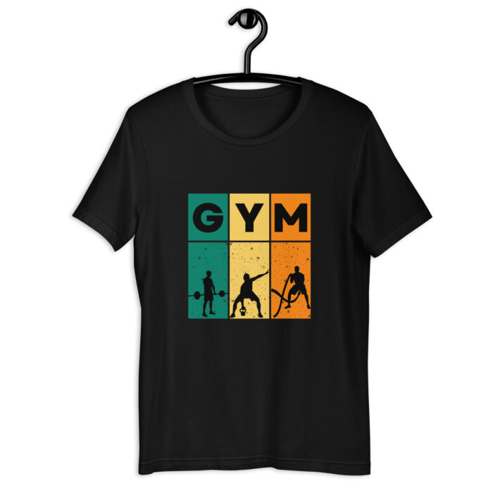 Bold Gym Graphic Tee for Fitness Enthusiasts - Black, 2XL