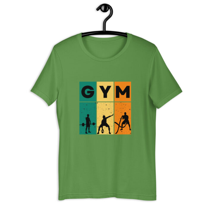 Bold Gym Graphic Tee for Fitness Enthusiasts - Leaf, 2XL