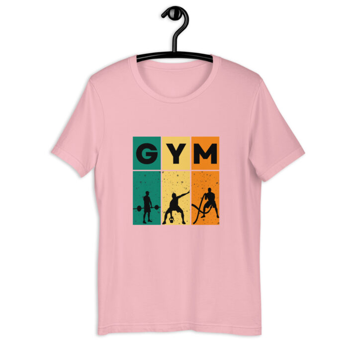 Bold Gym Graphic Tee for Fitness Enthusiasts - Pink, 2XL