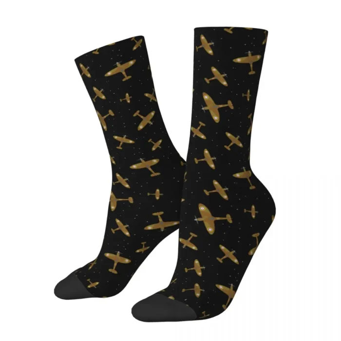 Celestial Wings Unisex Fantasy Flight Socks – Magical Polyester Sport Women Socks for All Seasons - One Size