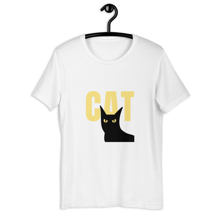 Charming Cat-Themed T-Shirt for Feline Aficionados - White, 2XL