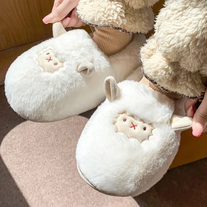 Chic Cozy Bliss: Concise Lovely Fluffy Fur Slippers for Women