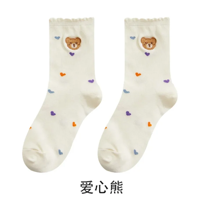 Chic Japanese Middle Tube Socks - Trendy & Thin for Spring/Summer