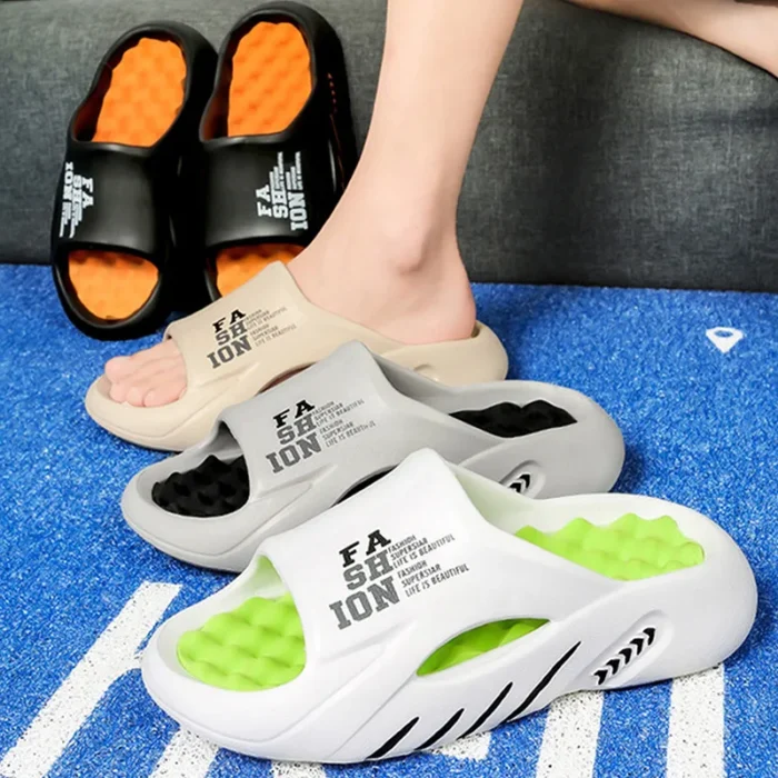 Cloud Massage Slides: Thick Platform EVA Sandals for Summer Comfort