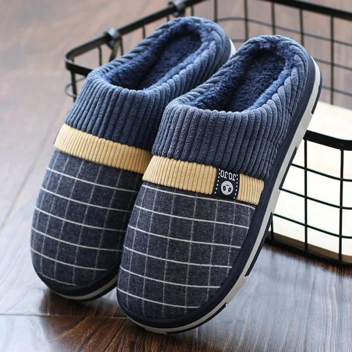 Cosy Duo: Fashionable Winter Warm Cotton Slippers for Couples