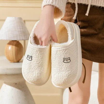 Cozy Comfort: Waterproof EVA Winter Slippers for Men and Women