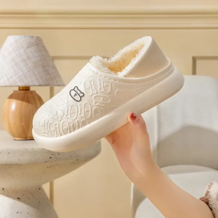 Cozy Comfort: Waterproof EVA Winter Slippers for Men and Women