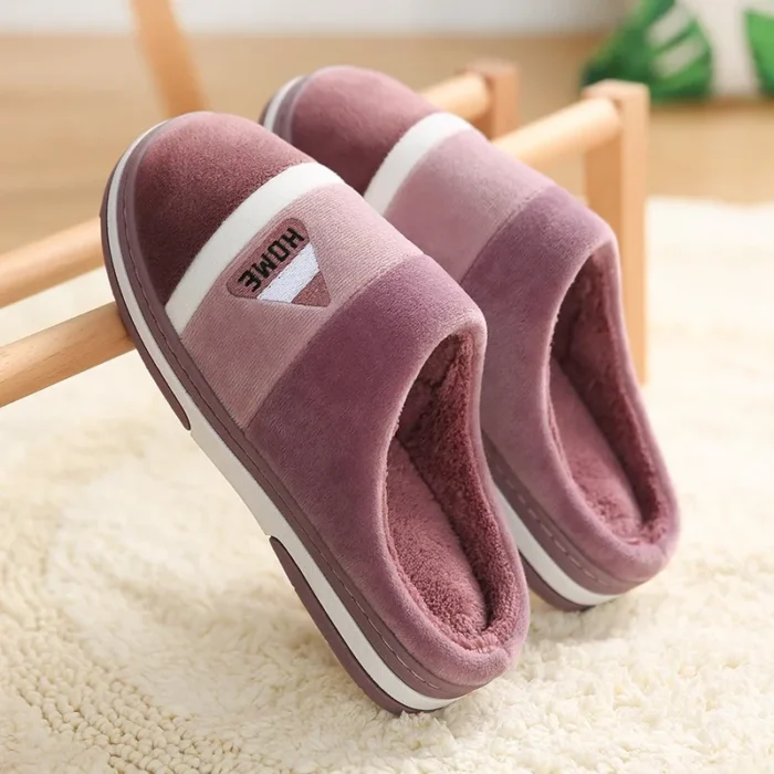 Cozy Haven: Unisex Plush Winter Slippers for Warmth and Comfort