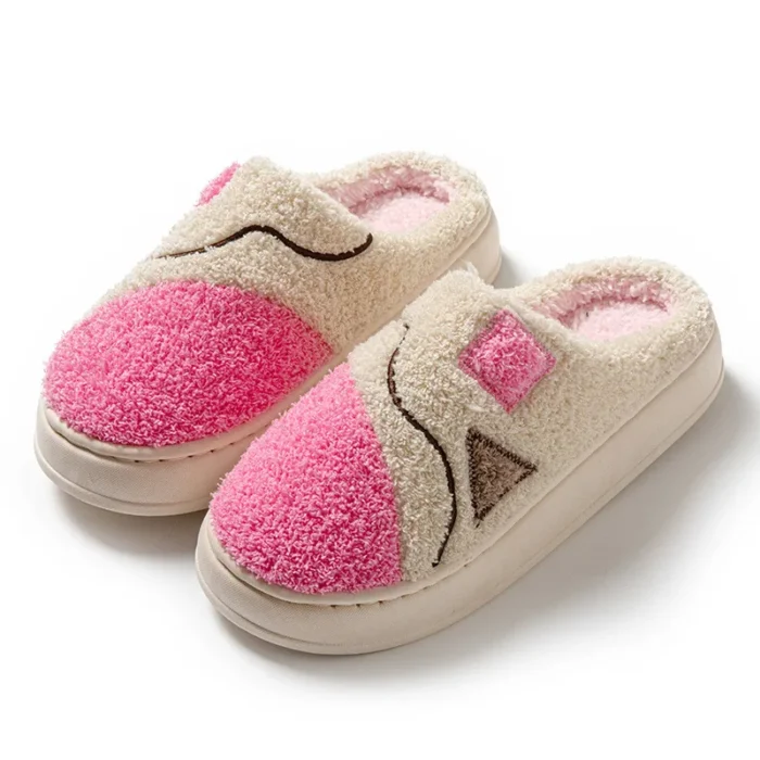 Cozy Retreat: Autumn & Winter Thick Sole Fur House Slippers