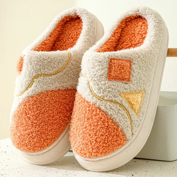 Cozy Retreat: Autumn & Winter Thick Sole Fur House Slippers