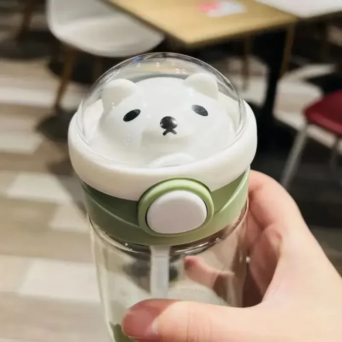 Cute 550/650ml Plastic Water Bottle - Portable Sport & Tea Cup for Kids