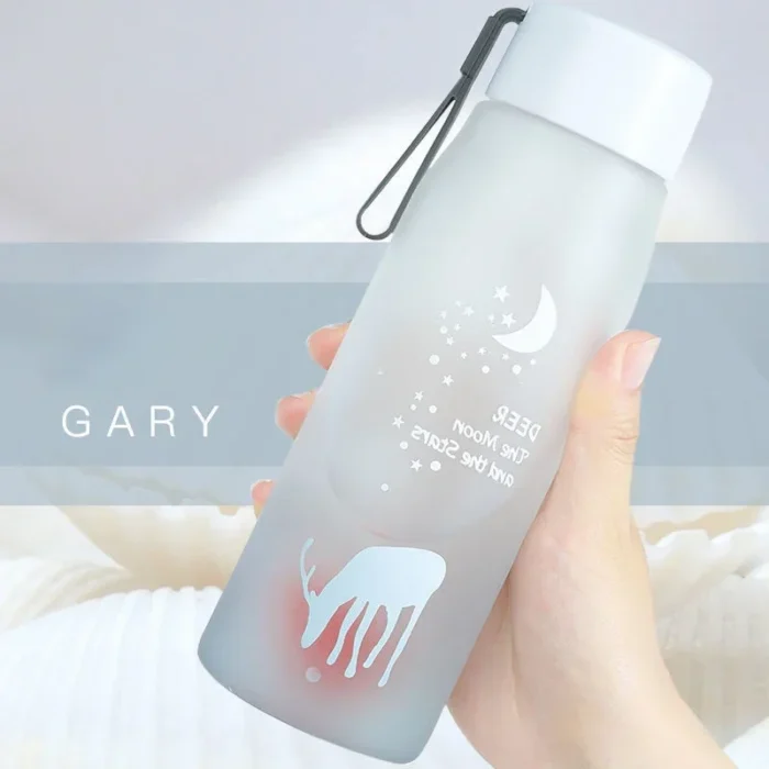 DaisyFresh Portable Water Bottle – BPA-Free, Travel-Ready - Gray