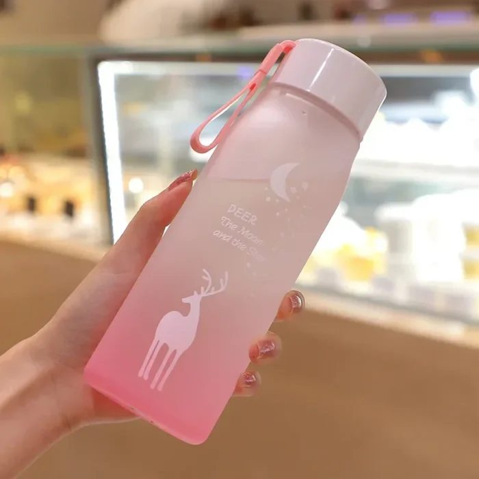 DaisyFresh Portable Water Bottle – BPA-Free, Travel-Ready - Pink