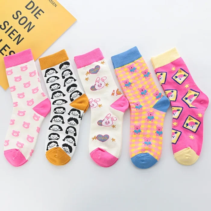 Fantasy Cute Hearts Pattern Harajuku Happy Socks