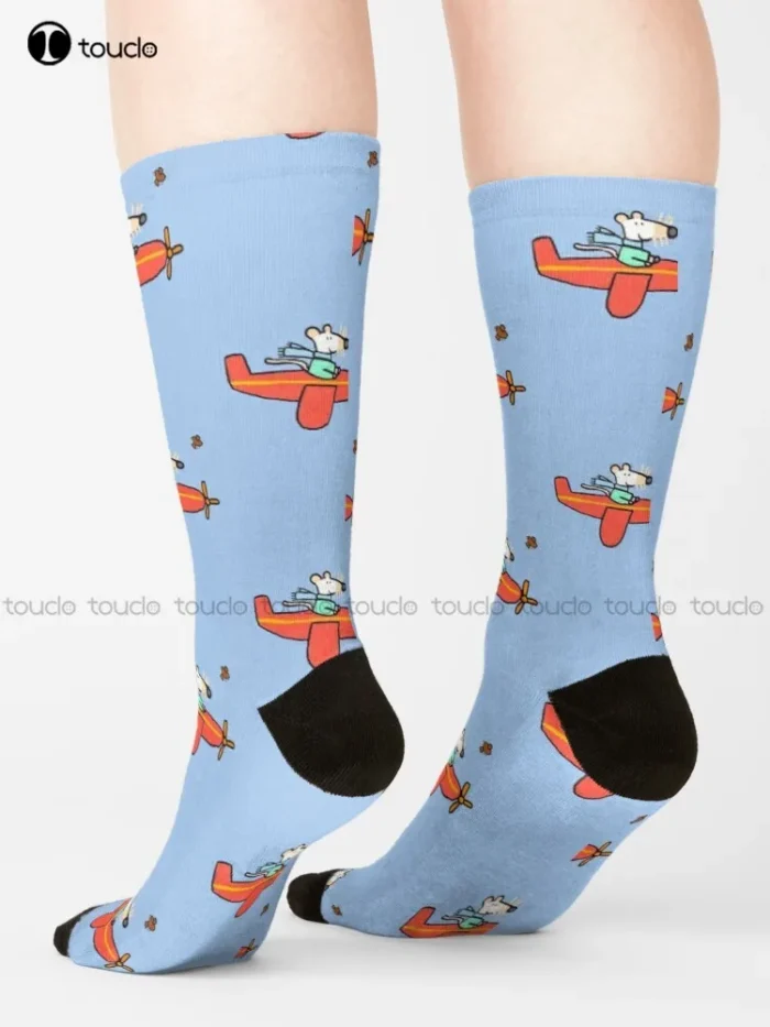Flight of Fancy: Maisy Mouse Retro Streetwear Socks