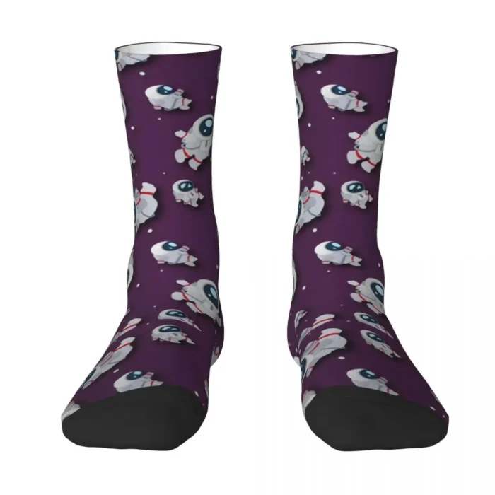 Floating Astronauts Vector Pattern Socks - Gothic Unisex Winter Stockings