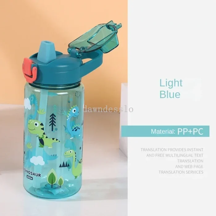 Fun Sips: 600ml Kids Sippy Cup with Creative Cartoon Design