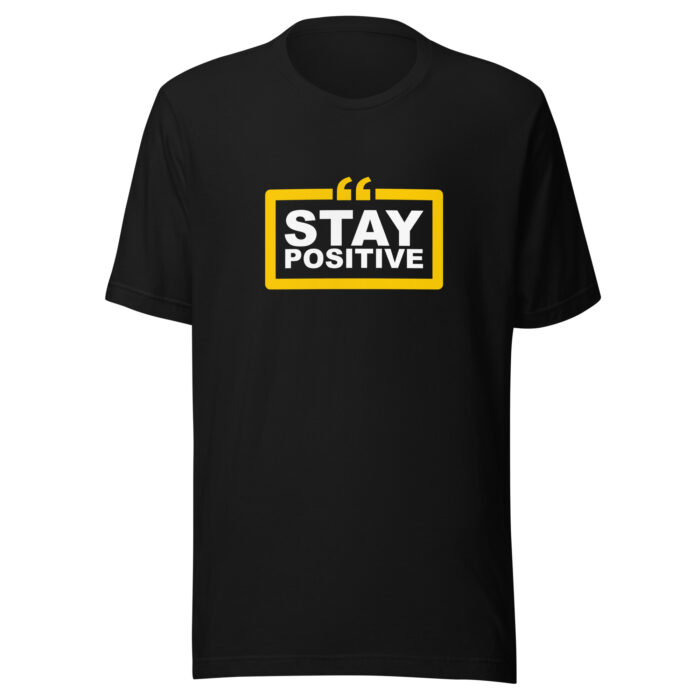 Good Vibes Only: Stay Positive Message T-Shirts - Black, 2XL