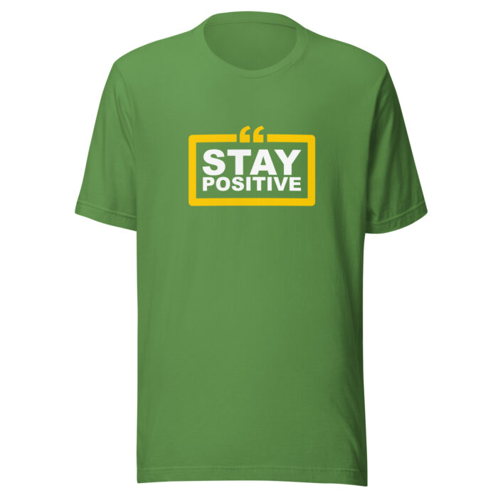 Good Vibes Only: Stay Positive Message T-Shirts - Leaf, 2XL