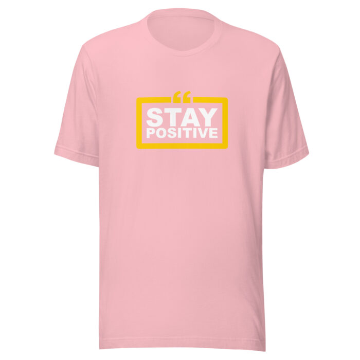 Good Vibes Only: Stay Positive Message T-Shirts - Pink, 2XL
